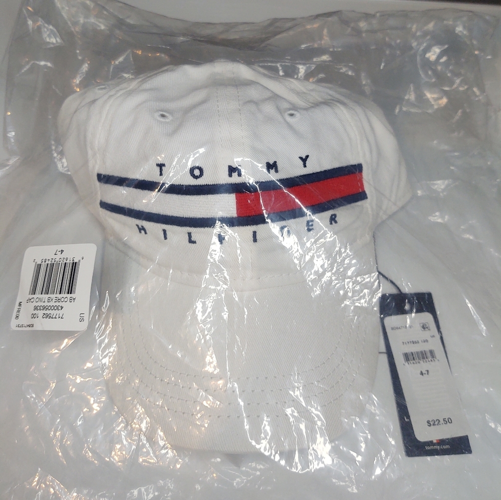 Tommy Hilfiger Kids’ Flag Stripe Logo Baseball Cap